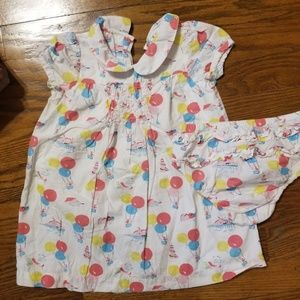 Baby Boden Hot Air Balloon Dress w/Matching Nappy